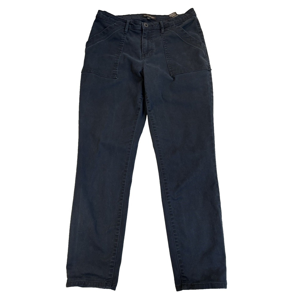 Banana Republic Women's 8 Black Twill Chinos Essential Everyday Basic Staple‎